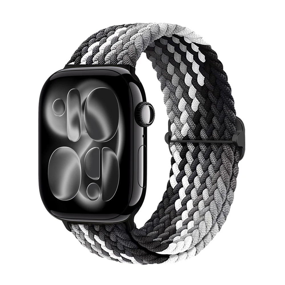 band for Apple Watch 11 band 42mm 46mm 44mm 40mm 45mm Apple Watch Ultra 3 49mm Elastic Braided band correa Series 10 9 8 7 6 SE