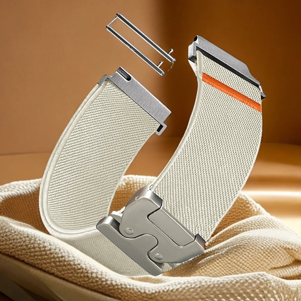 18/20/22mm Parachute Strap for Amazfit bip3 pro/BIP5/GTR 4 Nylon Elastic Loop for Samsung Watch/Garmin Watch/Xiaomi Watch Strap