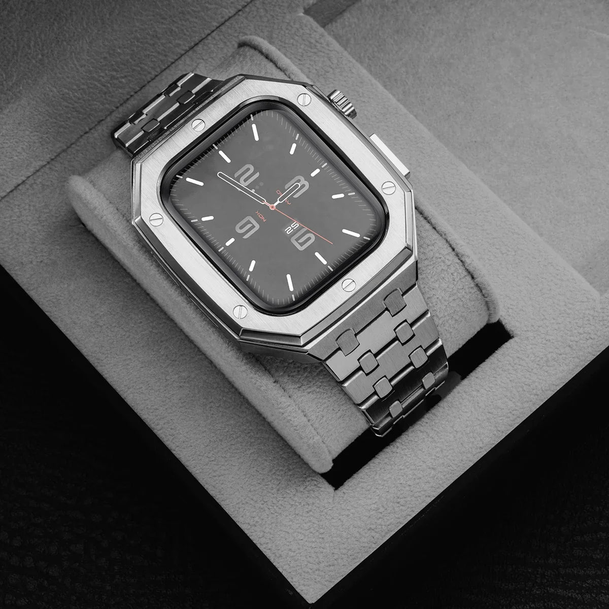 Luxury Stainless Steel Modification Mod Kit for Apple Watch 10 9 8 7 46mm 45mm 41mm metal Bezel Frame for Apple Watch Series 6 5 4 SE