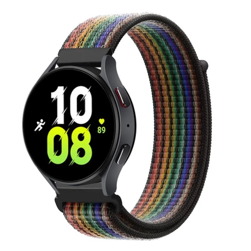 Nylon loop For Samsung Galaxy Watch 6 5 Pro/4/classic/gear s3 frontier/active Sport Bracelet Huawei watch gt2 3 22mm 20mm Strap