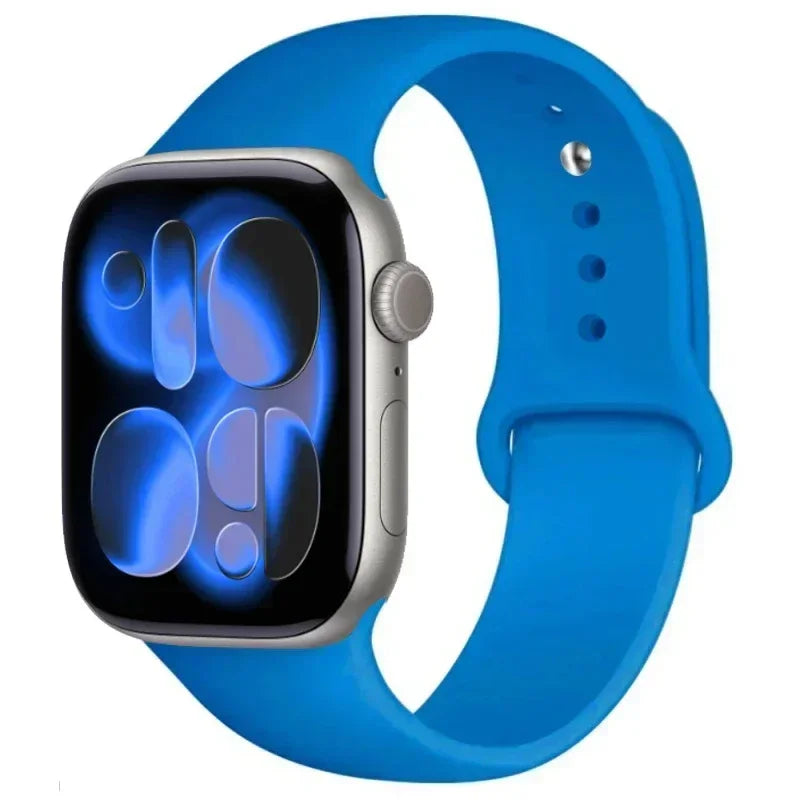 For Apple Watch band 46mm 42mm 45mm 44mm 40mm Silicone sport band Apple Watch Series 11 10 8 7 6 5 4 SE 9 Ultra 3 2 49mm band