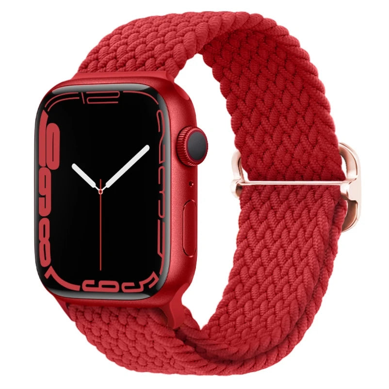 Braided Solo Loop band For Apple Watch band 40mm 44mm 45mm 41mm 38mm 42mm 49mm band correa Apple Watch Series Ultra 9 8 7 6 5 SE