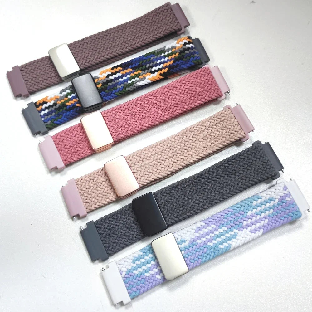 20mm 22mm Parachute Straps For Galaxy Watch Band 7/FE/6/5/pro/4/Classic/active 2/Gear s3 correa Bracelet Huawei watch GT 5 4 3 2