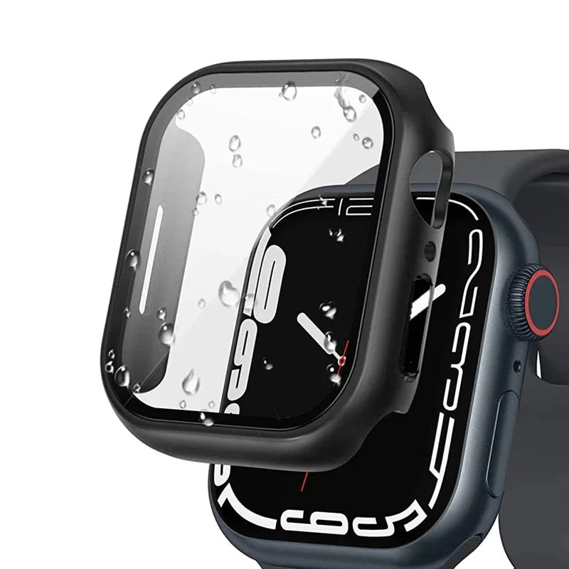 PC Colorful Watch Case Built in Tempered Glass for Apple Watch 45mm 40mm 44mm 41mm Apple Watch Series 9 8 7 6 SE 5 Coverage Cover