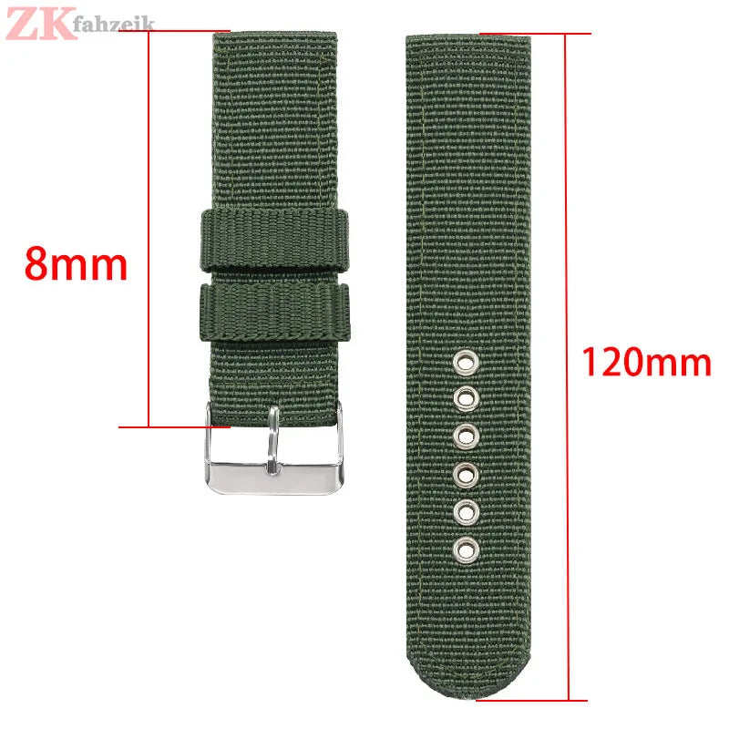 18mm 20mm 22mm Band Nylon Watch Strap for Samsung Galaxy Watch 5 Pro 42mm 46mm Active1 Active2 Gear S3 Frontier Sports