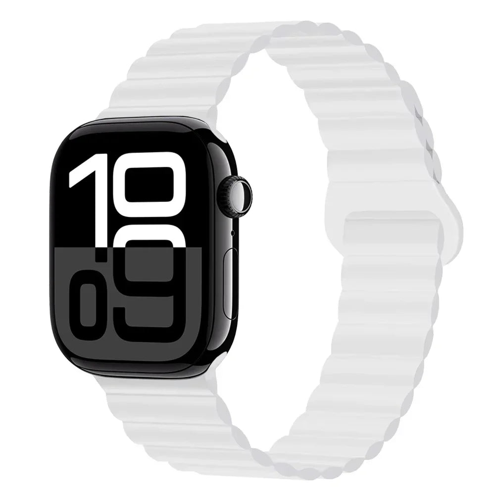 Silicone band for Apple Watch Ultra 3 2 1 49mm 11 10 42mm 46mm Magnetic band for Series 9 8 7 6 5 4 SE3 41mm 45mm 44mm 40mm