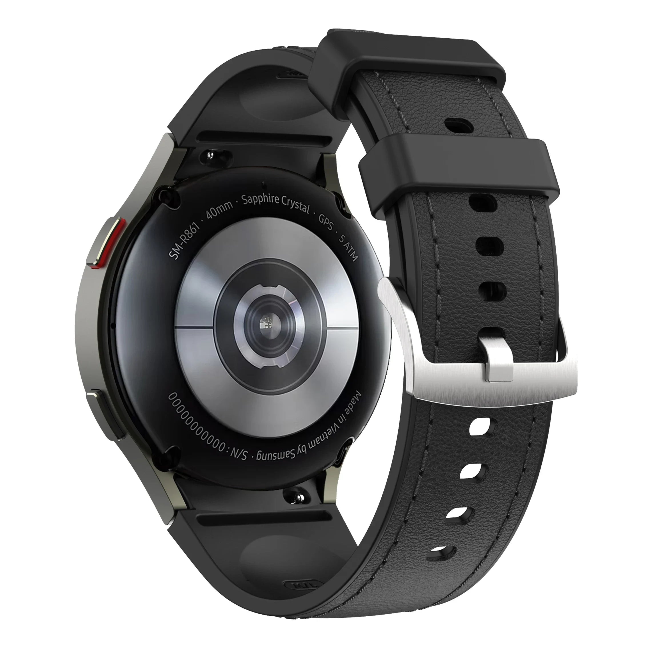 Silicone+Leather Strap for Samsung Galaxy Watch 7 6 5 4 FE 40mm 44mm No Gap Bracelet Band Watch 6 4 Classic 43/47mm 42/46mm Belt