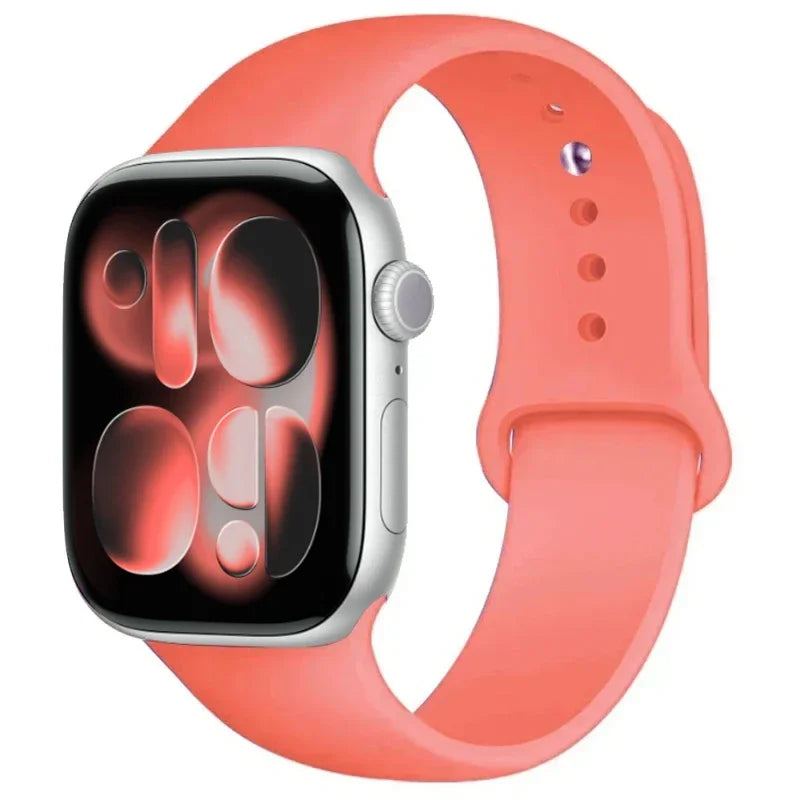 For Apple Watch band 46mm 42mm 45mm 44mm 40mm Silicone sport band Apple Watch Series 11 10 8 7 6 5 4 SE 9 Ultra 3 2 49mm band