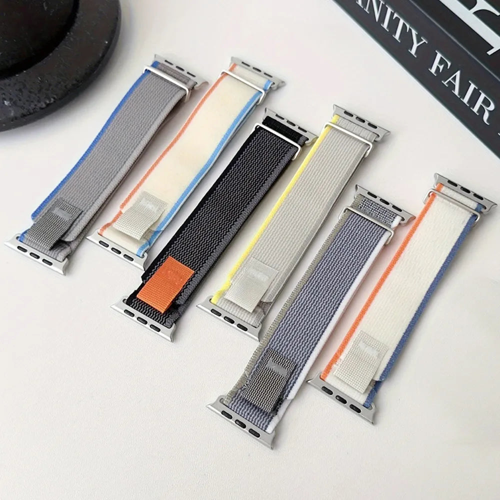 Trail Loop band For Apple Watch Ultra 2 49mm Series 10 9 8 7 46mm 45mm 41mm 42mm sport Nylon Wristband Apple Watch 6 5 4 SE 44mm 40mm