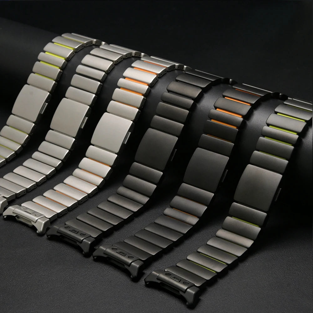 Titanium Strap for Samsung Galaxy Watch 8 Ultra 2025 Watchband Rubber Metal Band for Samsung Galaxy Watch Ultra 47mm 2024 Correa