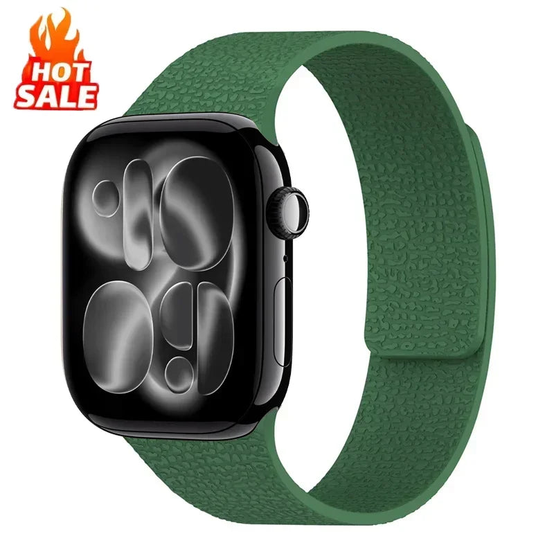 Magnetic band for Apple Watch Ultra3 2 1 49mm 45mm 42mm 46mm 40mm 41mm 2025 New silicone sport band Series 11 10 9 8 7 6 5 4 SE