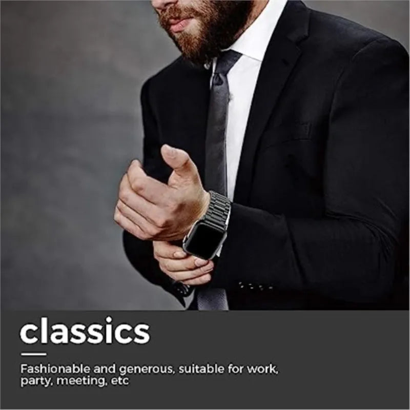 Metal band For Apple Watch Ultra 49mm 8 7 45mm 41mm 42mm 44mm stainless steel smart watch wristband Apple Watch 6 5 4 3 SE 38mm 40mm