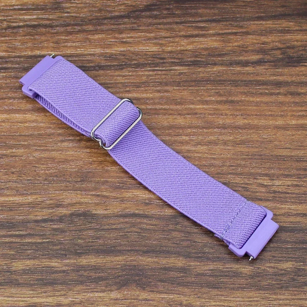 20mm 22mm Elastic Nylon Loop Strap for Samsung Galaxy Watch 4 5 6 7 40/44mm Pro Calssic 42/46mm Band Huawei Gt2/3 Amazfit Gts2/4