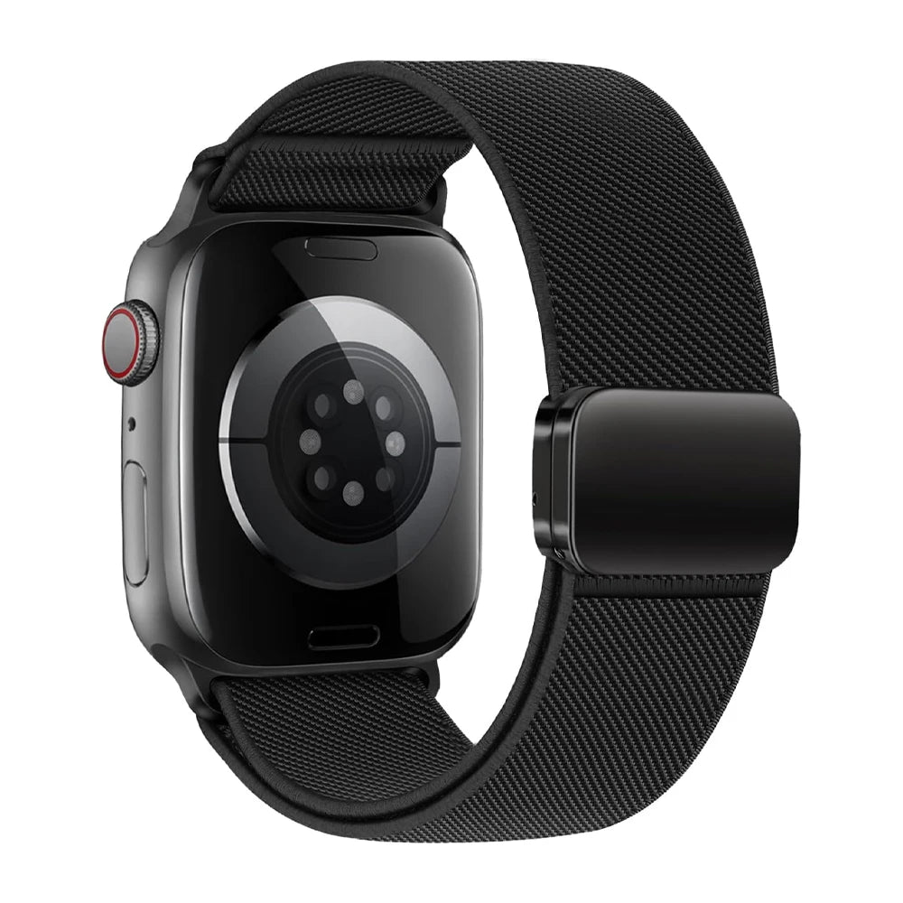 Magnetic Sport band For Apple Watch Ultra 2 band 49mm 45mm 46mm 44mm 42mm 41mm 40mm Nylon Correa band Apple Watch 10 9 8 7 6 5 4 SE