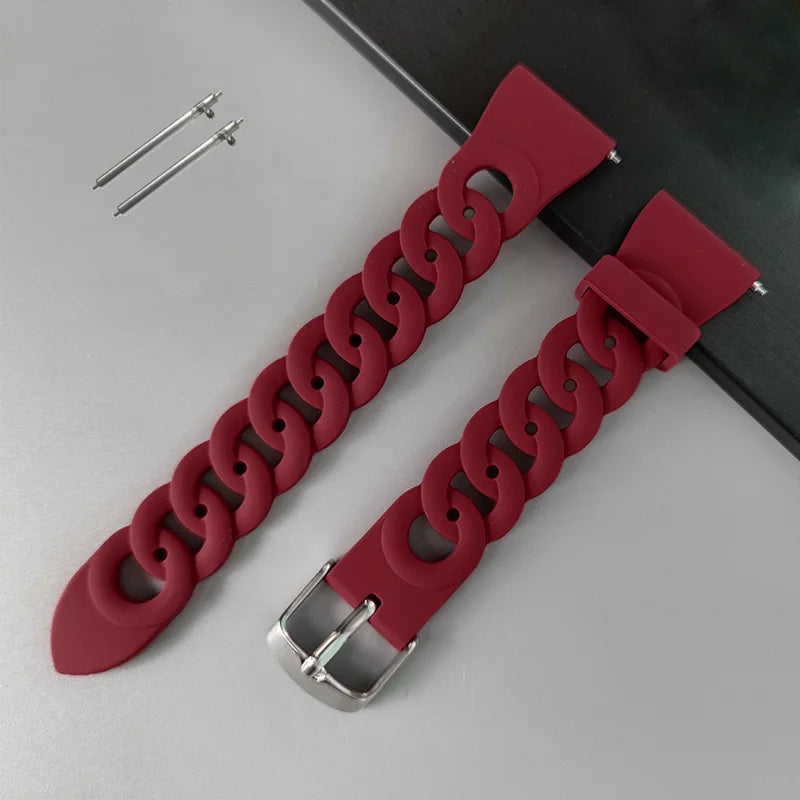 20mm strap For Samsung Galaxy watch 4/6/4classic/5/Pro/Active 3/2/Gear S3/amazfit bip bracelet Huawei watch GT 2/3 Pro 22mm band