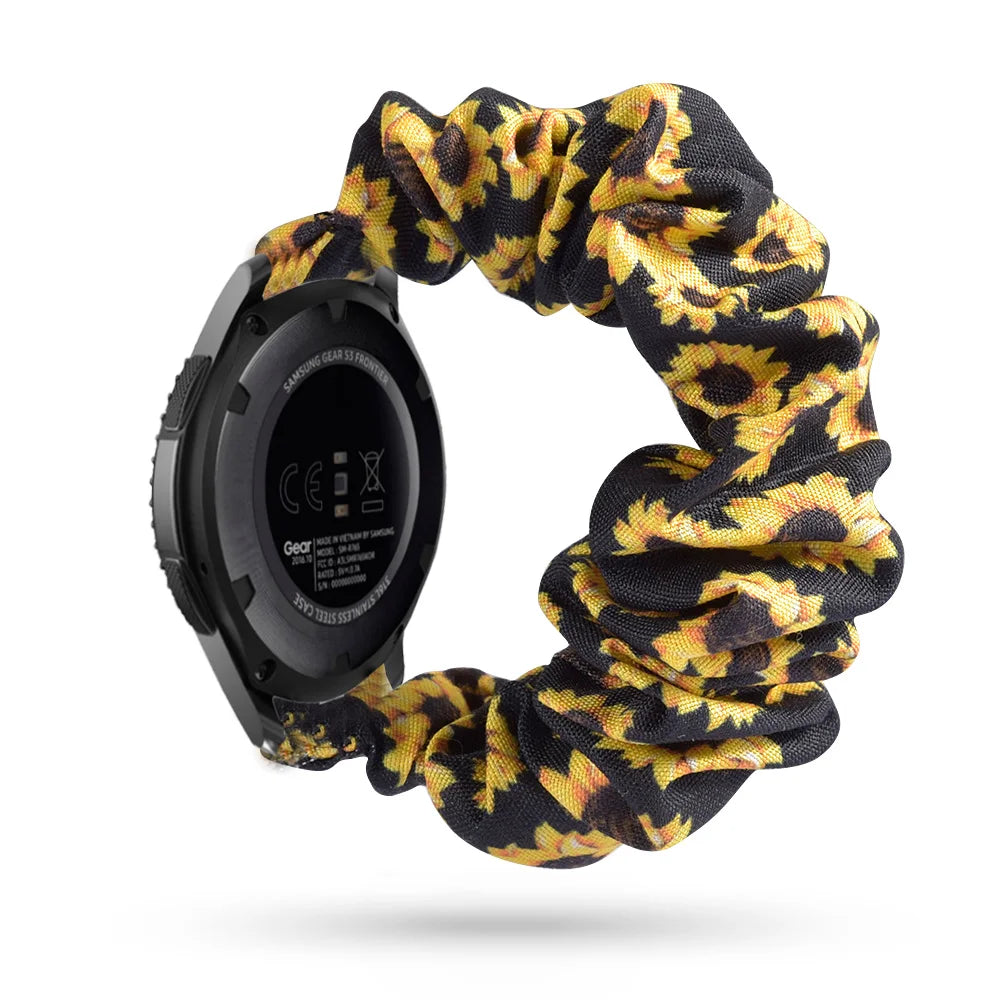 Scrunchie Strap For Samsung Galaxy watch 7/4/5/6 pro 45mm classic 47mm 43mm SOLO LOOP belt correa bracelet HUAWEI GT 2 2e 3 band