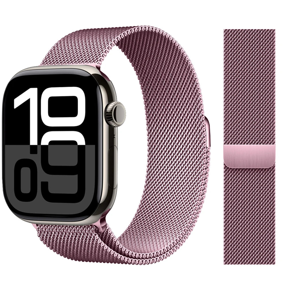 Milanese Loop band For Apple Watch band 46mm 44mm 45mm 40mm 42mm 41mm 38mm 49mm band Apple Watch Series 10 Ultra 2 9 8 SE 7 6 5