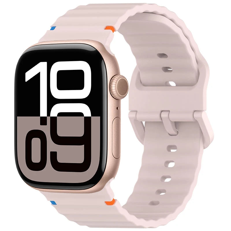 Silicone band for Apple Watch 10 band 46mm 45mm 44mm 49mm 42mm 40mm 38mm correa band Apple Watch Series 9 8 7 6 5 SE Ultra 2 band