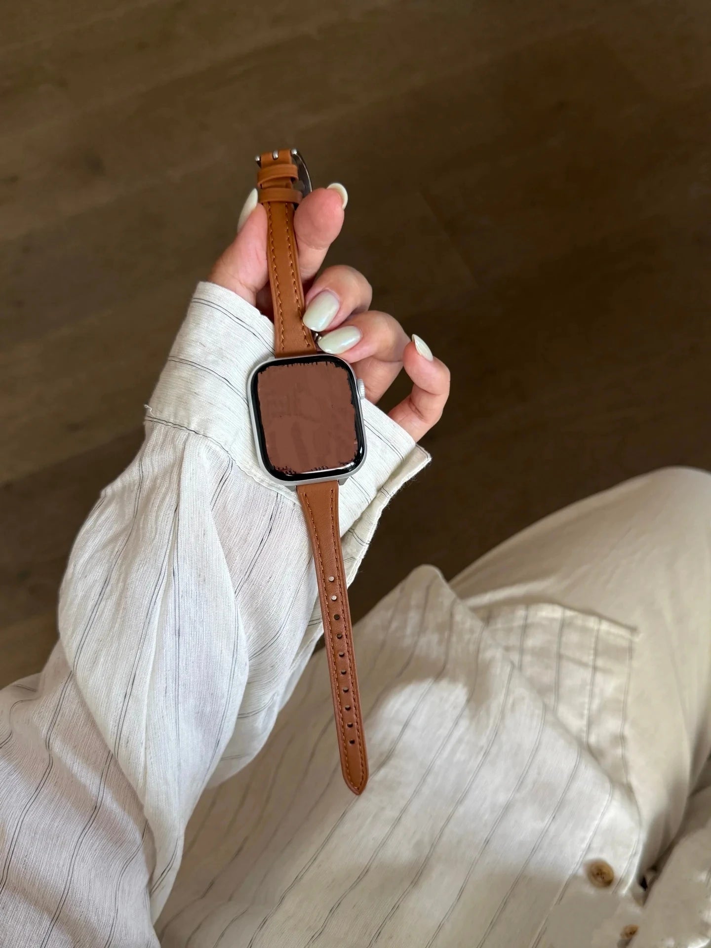 For Apple Watch band women Ultra 11 10 9 8 7 6 5 4 3 2 1 SE 38mm 40mm 41mm 42mm 44mm 45mm 46mm Leather Loop