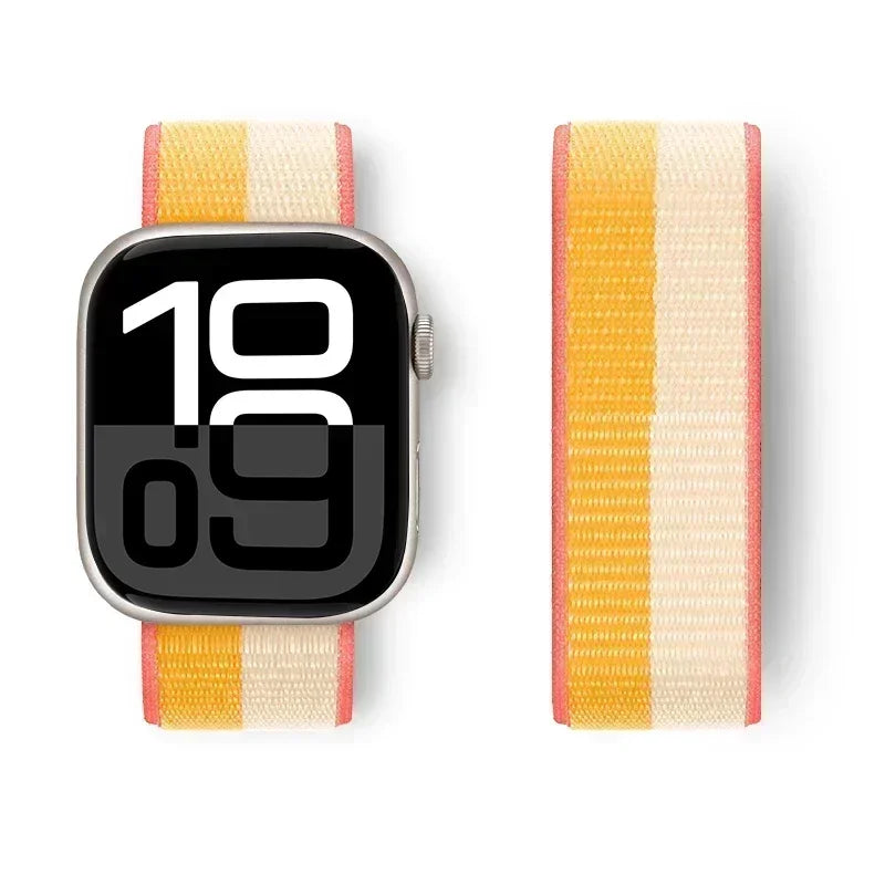 Nylon Loop For Apple Watch band 44mm 40mm 45mm 41mm 42mm 38mm 45mm sport band Apple Watch Series 9 8 7 SE 6 5 3 Ultra 2 49mm band