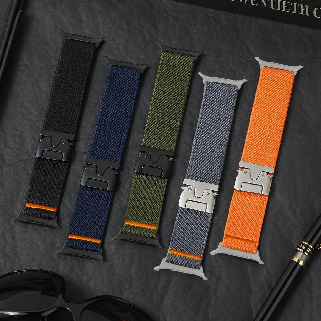 Parachute Strap For Samsung Galaxy Watch Ultra Band 47mm stretch Nylon correa pulseira Bracelet for Galaxy Watch 7 ultra Strap