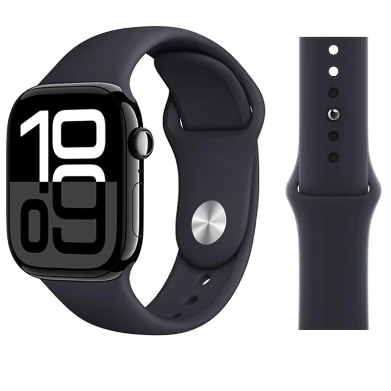 Official Silicone band for Apple Watch band Ultra 2 49mm 44mm 40mm 41mm 45mm 38mm Sport band Apple Watch Series 9 7 5 SE 10 42mm 46mm