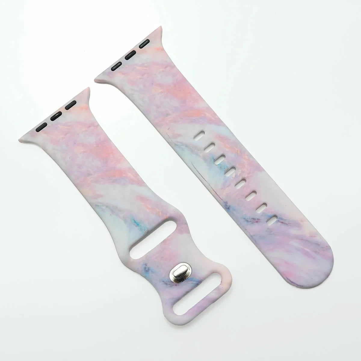 Printed Floral band For Apple Watch Ultra band 49mm 41mm 40mm 38mm 45mm 44mm 42mm Silicone band Apple Watch Series 9 8 7 SE 6 5 4 3