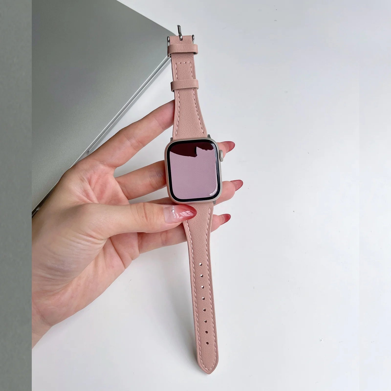 For Apple Watch band women Ultra 11 10 9 8 7 6 5 4 3 2 1 SE 38mm 40mm 41mm 42mm 44mm 45mm 46mm Leather Loop