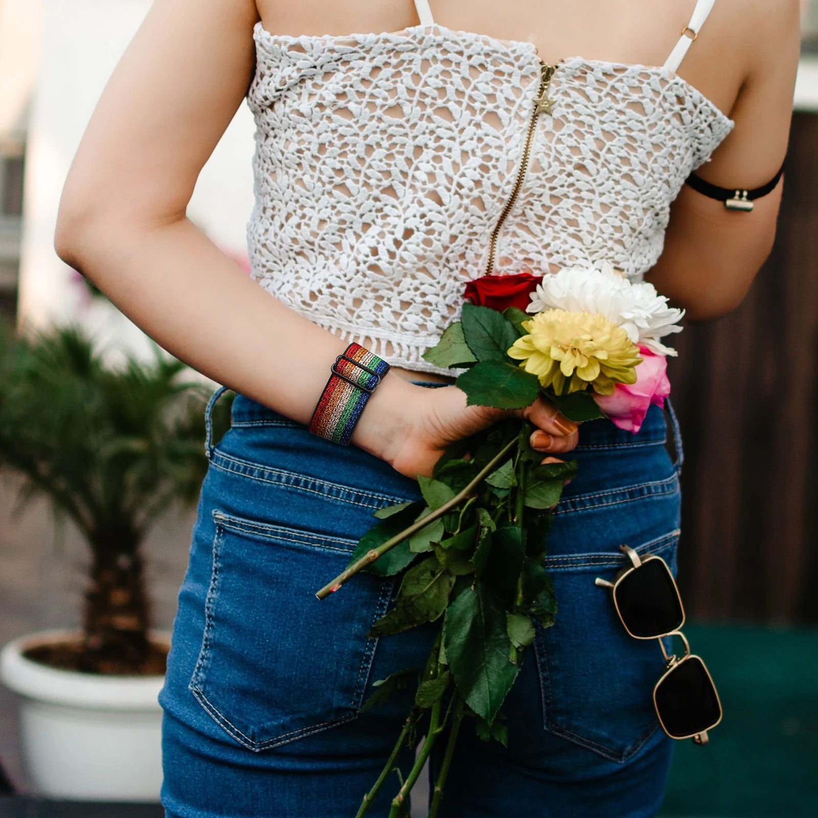 Scrunchie band for Apple Watch band 44mm 40mm 38mm 42mm Elastic Nylon SmartWatch band For Apple Watch 7 6 5 4 3 2 1 SE Watchband