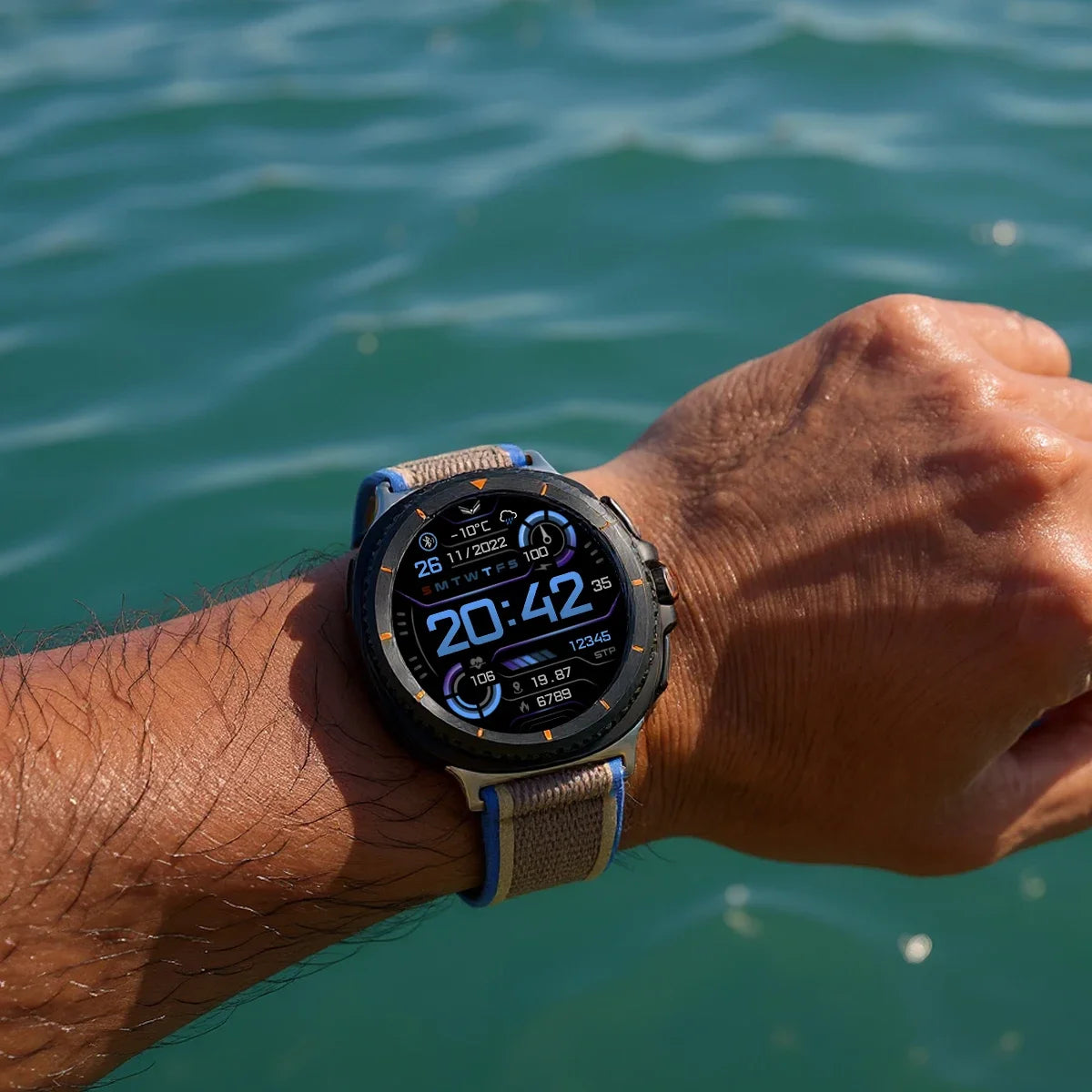 Trail Loop strap for Samsung galaxy watch 8 40 44mm/8 classic Nylon Sport Band for galaxy 8 classic 46mm Smartwatch Bracelet