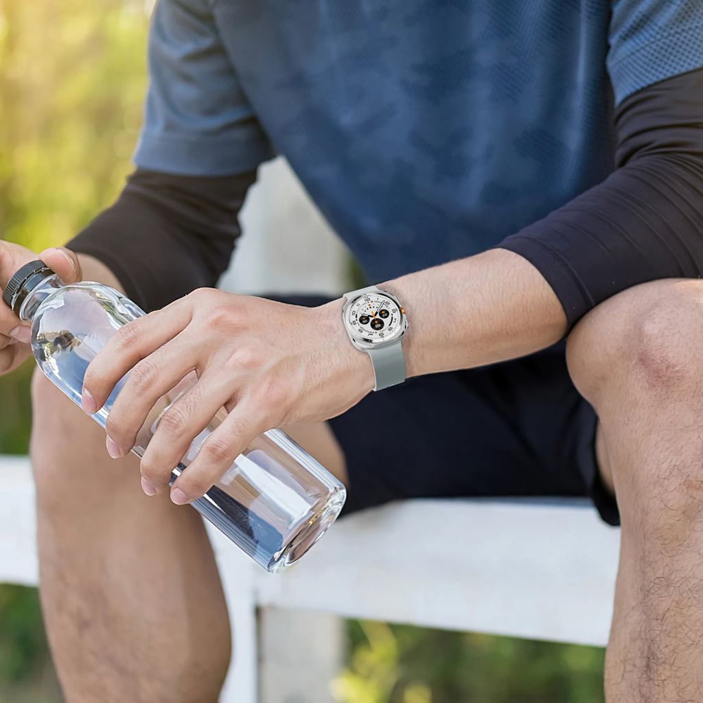 Original Silicone Band For Samsung Galaxy Watch Ultra Strap 47mm Accessories Sport Bracelet correa Galaxy Watch 7 Ultra 47 mm