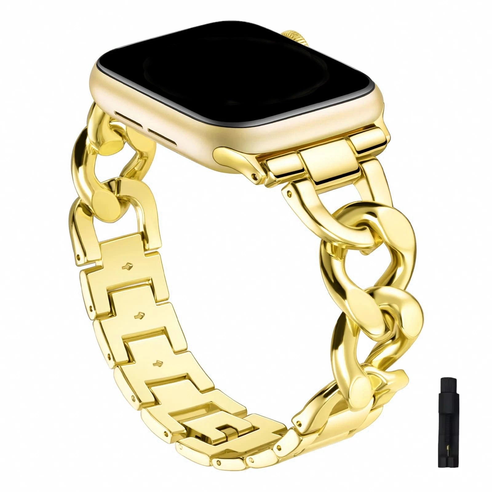 Metallic Chain Watch band for Apple Watch band 45mm 49mm 40mm 42mm 44mm Sport watch band for Apple Watch Series Ultra 2 9 8 7 6 5 SE