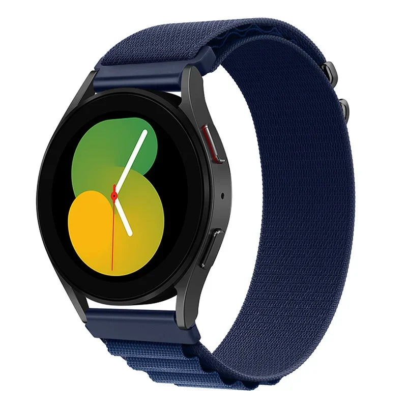 20mm 22mm Nylon Alpine Strap for Samsung Watch 7 6 5 Classic Bracelet Wristband for Huawei Watch 5/4/GT6-5 Pro 46mm Amazfit GTR
