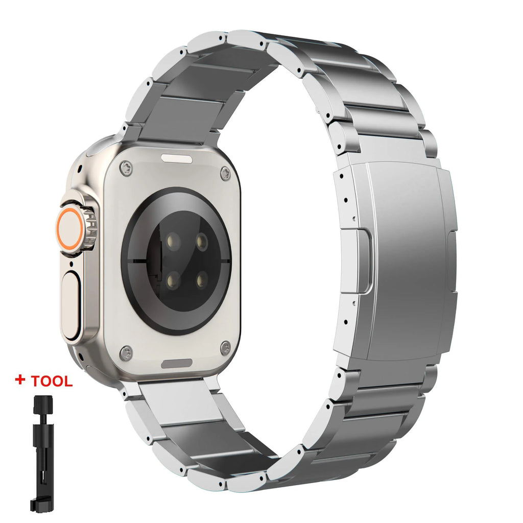 Titanium band for Apple Watch band Ultra 2 49mm 44mm 46mm 45mm 42mm 38mm 41mm 40mm metal band Apple Watch Series 10 9 8 7 6 5 4 SE