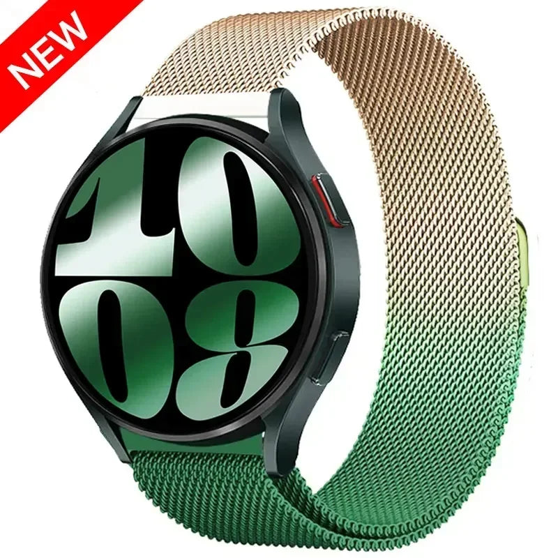 22mm 20mm band for Samsung Galaxy Watch 5-pro-6-4-Classic Milanese loop Metal magnetic starlight bracelet Huawei GT 4-3-2e strap