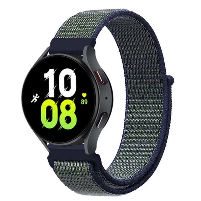 Nylon loop For Samsung Galaxy Watch 6 5 Pro/4/classic/gear s3 frontier/active Sport Bracelet Huawei watch gt2 3 22mm 20mm Strap