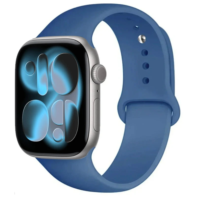 For Apple Watch band 46mm 42mm 45mm 44mm 40mm Silicone sport band Apple Watch Series 11 10 8 7 6 5 4 SE 9 Ultra 3 2 49mm band