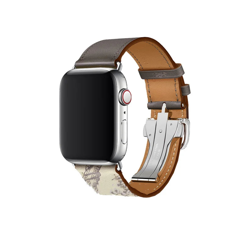 Genuine Leather band For Apple Watch Series 11 10 9 8 SE 3 band 46mm 44mm 41mm 45mm 42mm 38mm band Apple Watch Ultra 3 2 1 49mm