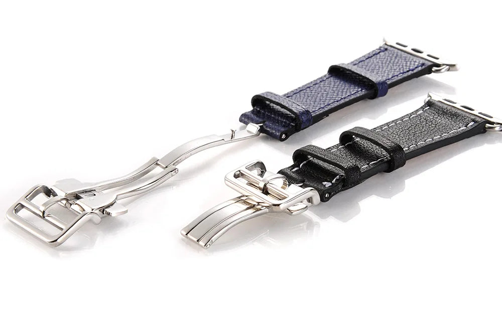 Genuine Leather band For Apple Watch Series 11 10 9 8 SE 3 band 46mm 44mm 41mm 45mm 42mm 38mm band Apple Watch Ultra 3 2 1 49mm