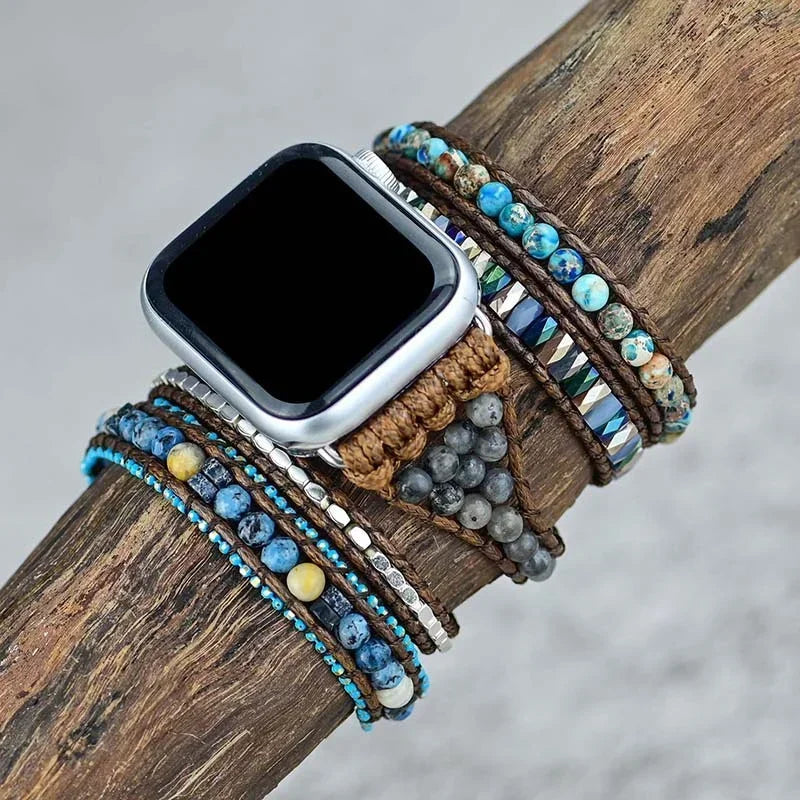 Bohemian band for Apple Watch band 44mm 40mm 42mm 38mm 41mm 45mm Handmade Jewelry bands Apple Watch Series 8 7 6 5 4 3 SE Ultra 49mm