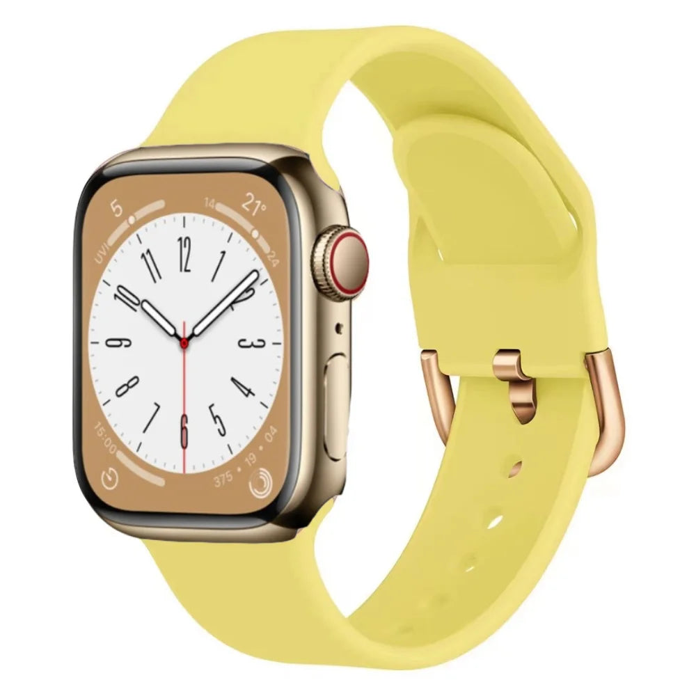 Silicone band for Apple Watch band 46mm 42mm 45mm 41mm 44mm 46mm band Wristband Apple Watch Series 10 9 8 7 6 5 SE Ultra 2 49mm