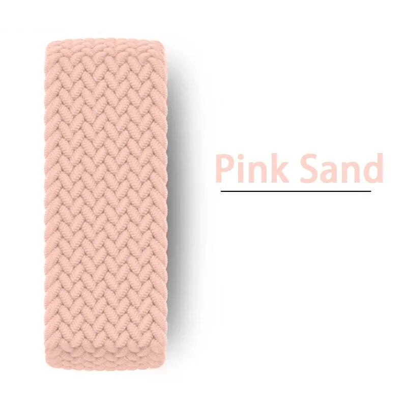 Braided solo loop band For Apple Watch 10 11 band 44mm 40mm 45mm 46mm 49mm 41mm correa band Apple Watch Series SE 8 9 Ultra 2 3