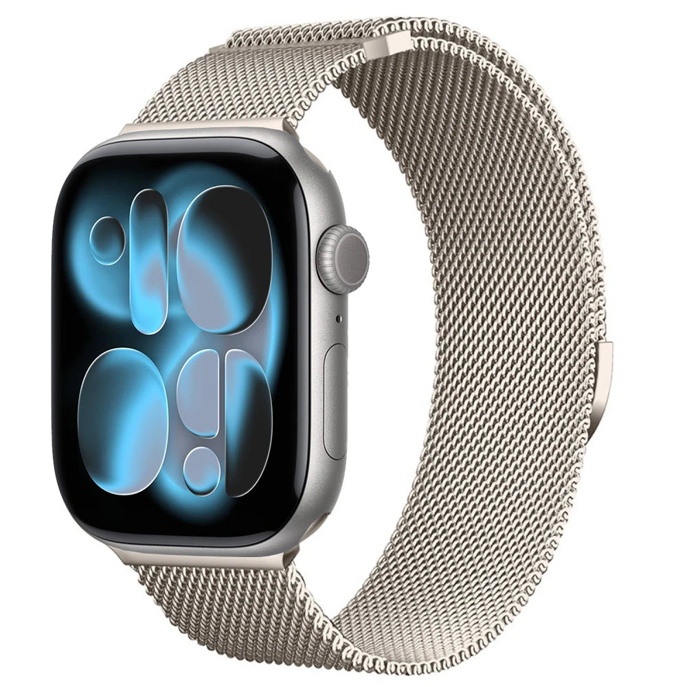 Magnetic Milanese band for Apple Watch 11 10 46mm 42mm Ultra 3 2 49mm band for Apple Watch 9 8 7 6 5 SE 3 44mm 45mm 40mm 41mm Band