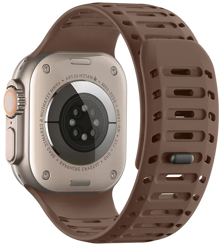 Magnetic Silicone band for Apple Watch Ultra 3 2 1 49mm Series 11 10 46mm Sport watch band Apple Watch 9 8 7 6 5 SE 3 45mm 44mm Band