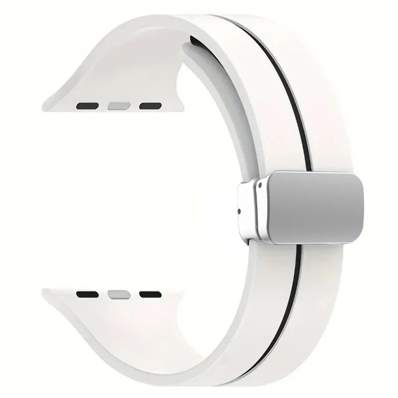 Magnetic band Apple Watch band 45mm 44mm 46mm 42mm 49mm 40mm 41mm Silicone correa band Apple Watch Series 10 9 8 7 6 5 SE Ultra 2