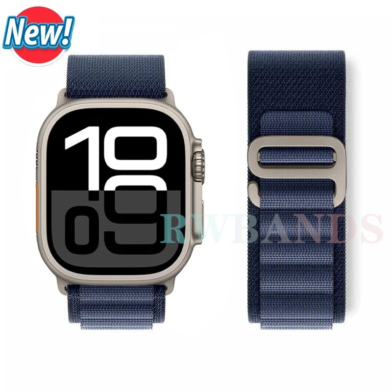 Alpine Loop band for Apple Watch Ultra 3 band 49mm 46mm 45mm 44mm 42mm 41mm 40mm Correa band Apple Watch Series 11 10 SE 9 8 7 6