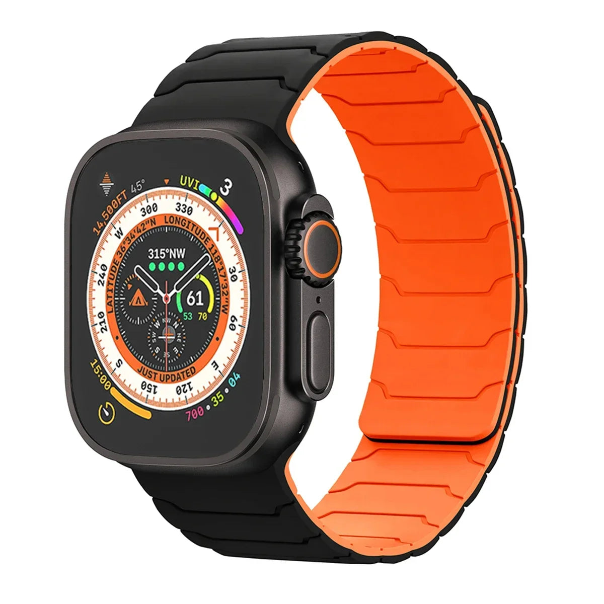 Magnetic band for Apple Watch band Ultra 2 49mm 46mm 44mm 41mm 45mm 42mm Silicone band Apple Watch Series 10 9 8 7 6 5 4 SE band