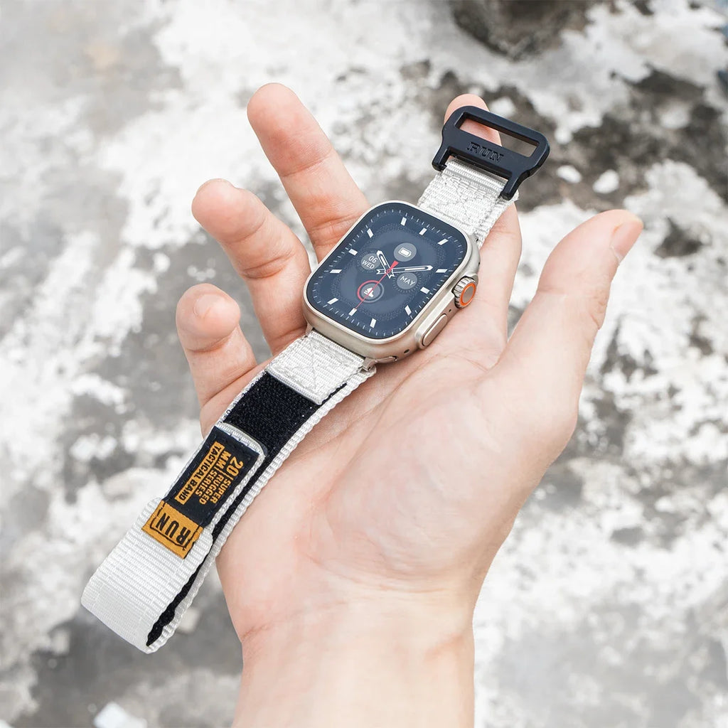 Sport Nylon band for Apple Watch band 45mm 44mm 40mm 41mm 42mm 46mm 49mm Nylon band Apple Watch Series 10 9 8 7 SE Ultra Correa