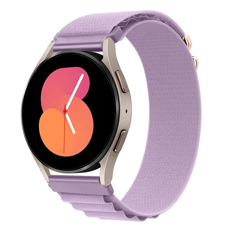 20mm 22mm Nylon Alpine Strap for Samsung Watch 7 6 5 Classic Bracelet Wristband for Huawei Watch 5/4/GT6-5 Pro 46mm Amazfit GTR