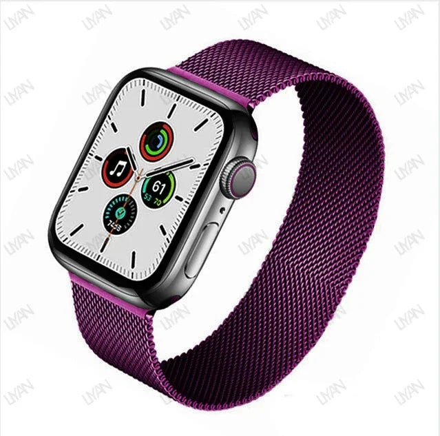 Milanese Loop for Apple Watch band 44mm 45mm 40mm 41mm 46mm 42mm pride band Apple Watch Series 9 8 7 6 SE 5 4 10 Ultra 2 49mm band